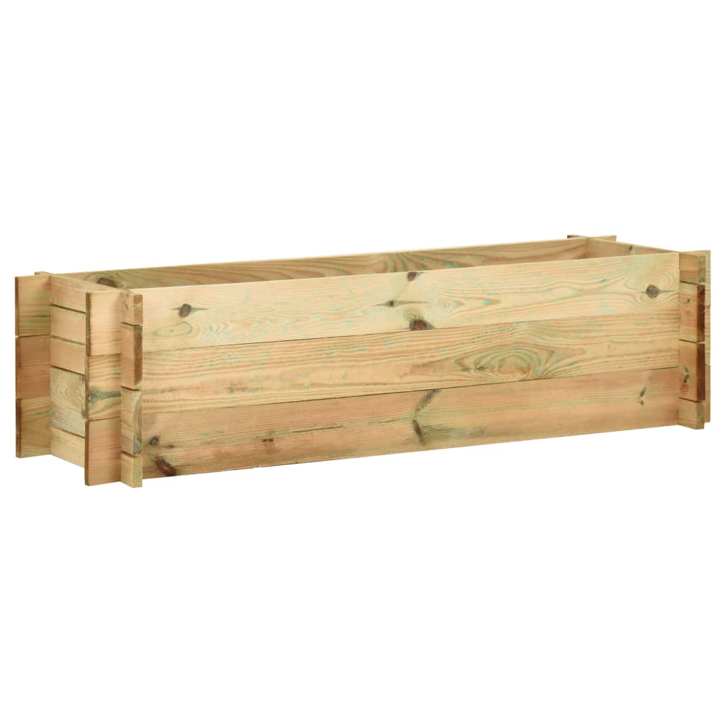 VidaXL Plantenbak 120 cm geïmpregneerd groenenhout
