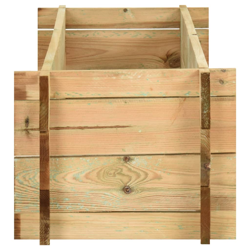 VidaXL Plantenbak 120 cm geïmpregneerd groenenhout