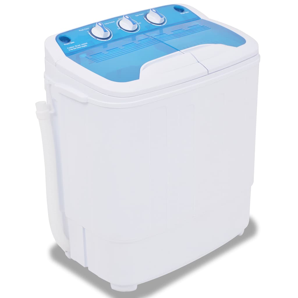 Vidaxl mini-wasmachine met dubbele trommel 5,6 kg