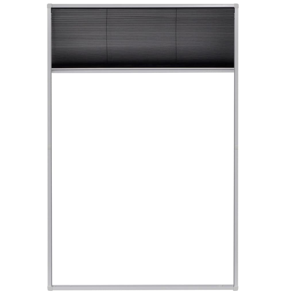 Vidaxl raamhor plissé 80x120 cm aluminium