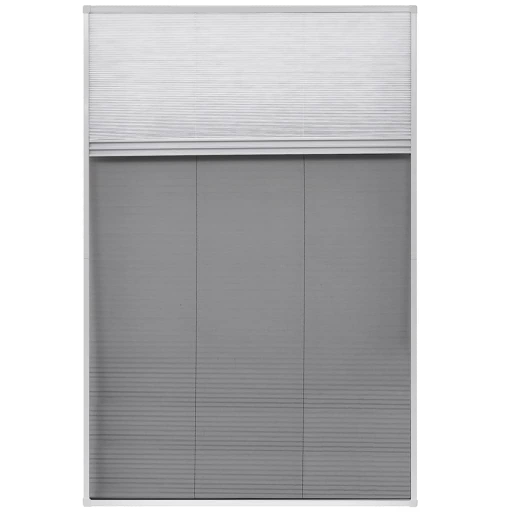 Vidaxl raamhor plissé met verduistering 80x120 cm aluminium