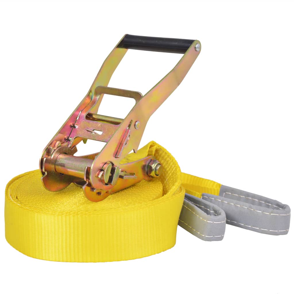 Vidaxl slackline 15 mx 50 mm 150 kg geel