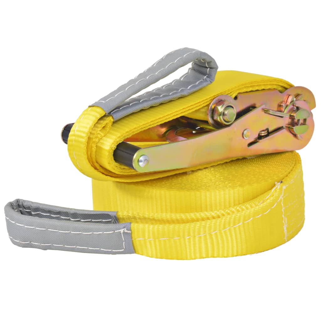 Vidaxl slackline 15 mx 50 mm 150 kg geel