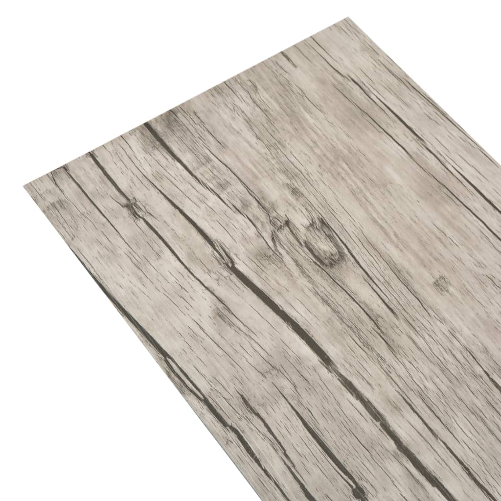 Vidaxl vloerplanken niet-zelfklevend 5,26 m² 2 mm pvc gewassen eiken