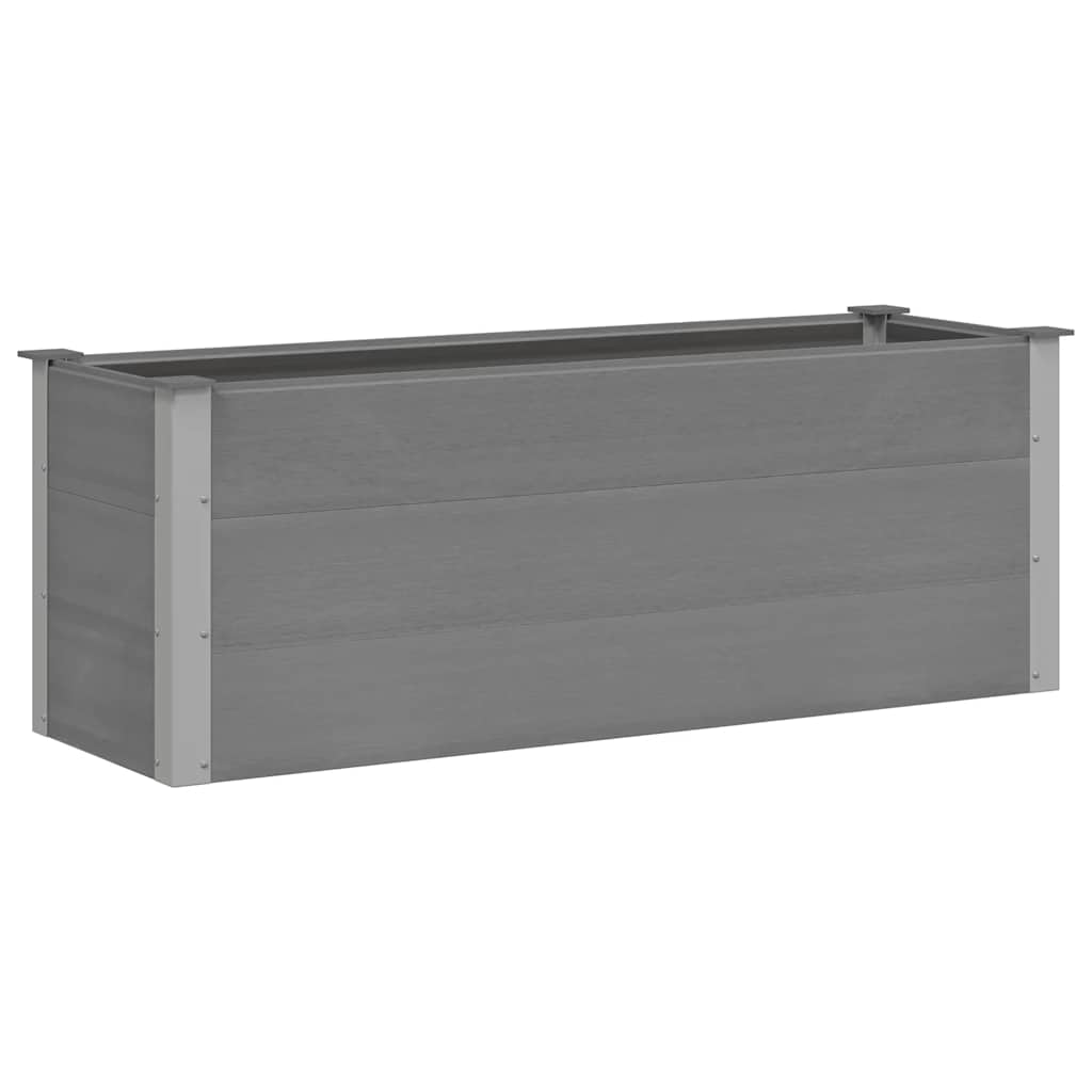 Vidaxl plantenbak verhoogd 150x50x54 cm hkc grijs