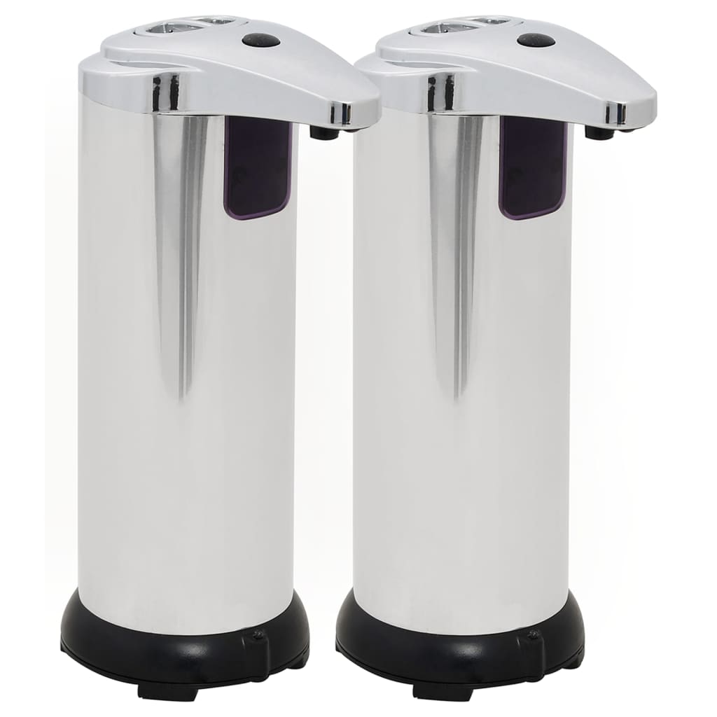 VidaXL Automatische zeepdispensers infraroodsensor 600 ml 2 st