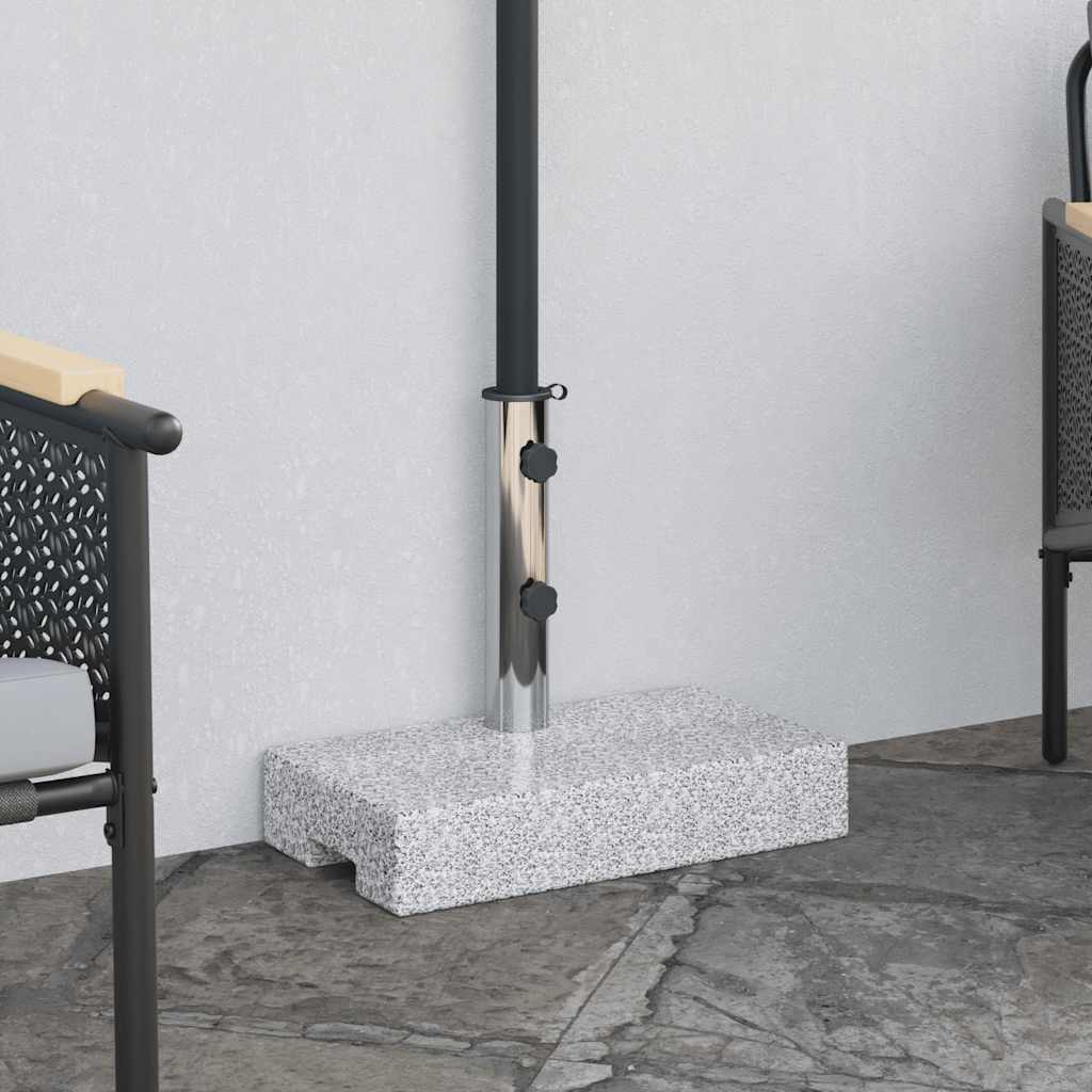 Vidaxl parasolvoet rechthoekig 25 kg graniet