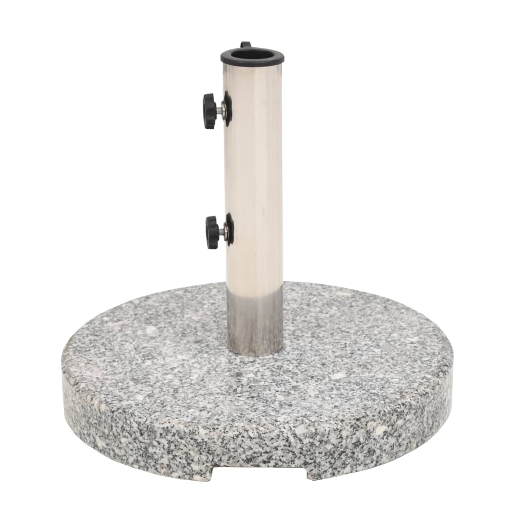 Vidaxl parasolvoet rond 20 kg graniet