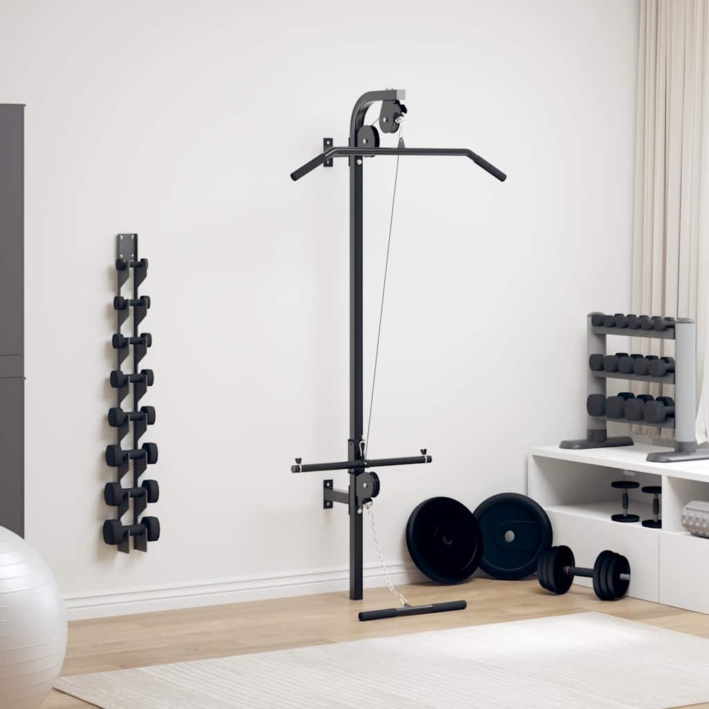 Vidaxl homegym met 2 katrollen wandgemonteerd