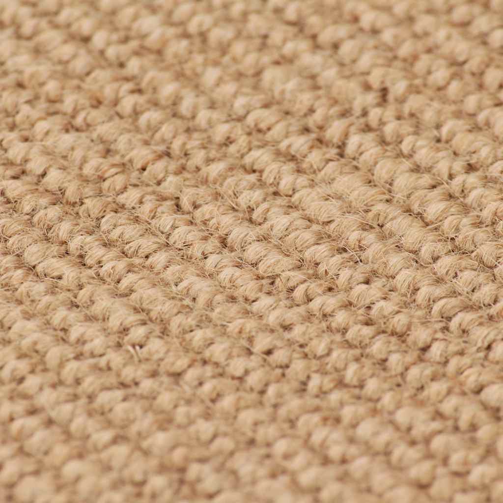 Vidaxl tapijt met latex onderkant 70x130 cm jute natuurlijk