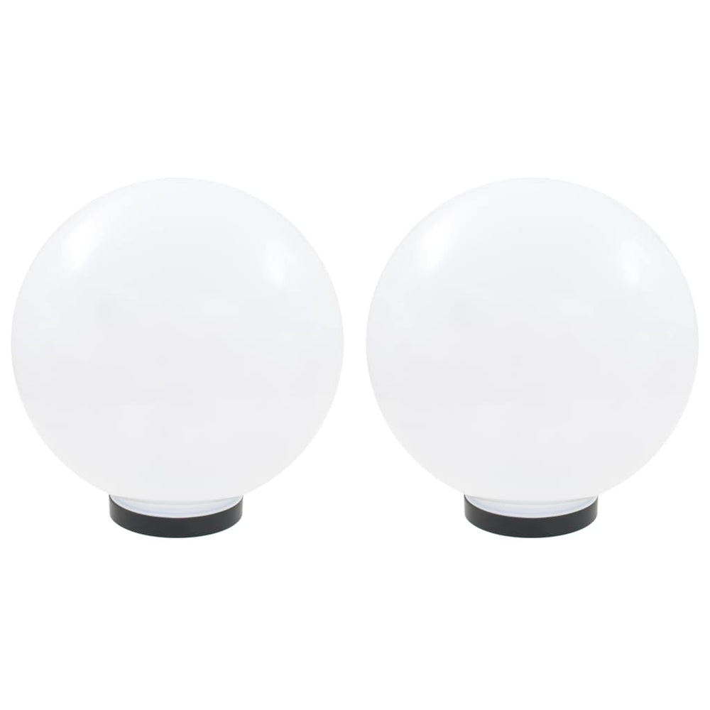 Vidaxl led-bollampen 2 st rond 30 cm pmma