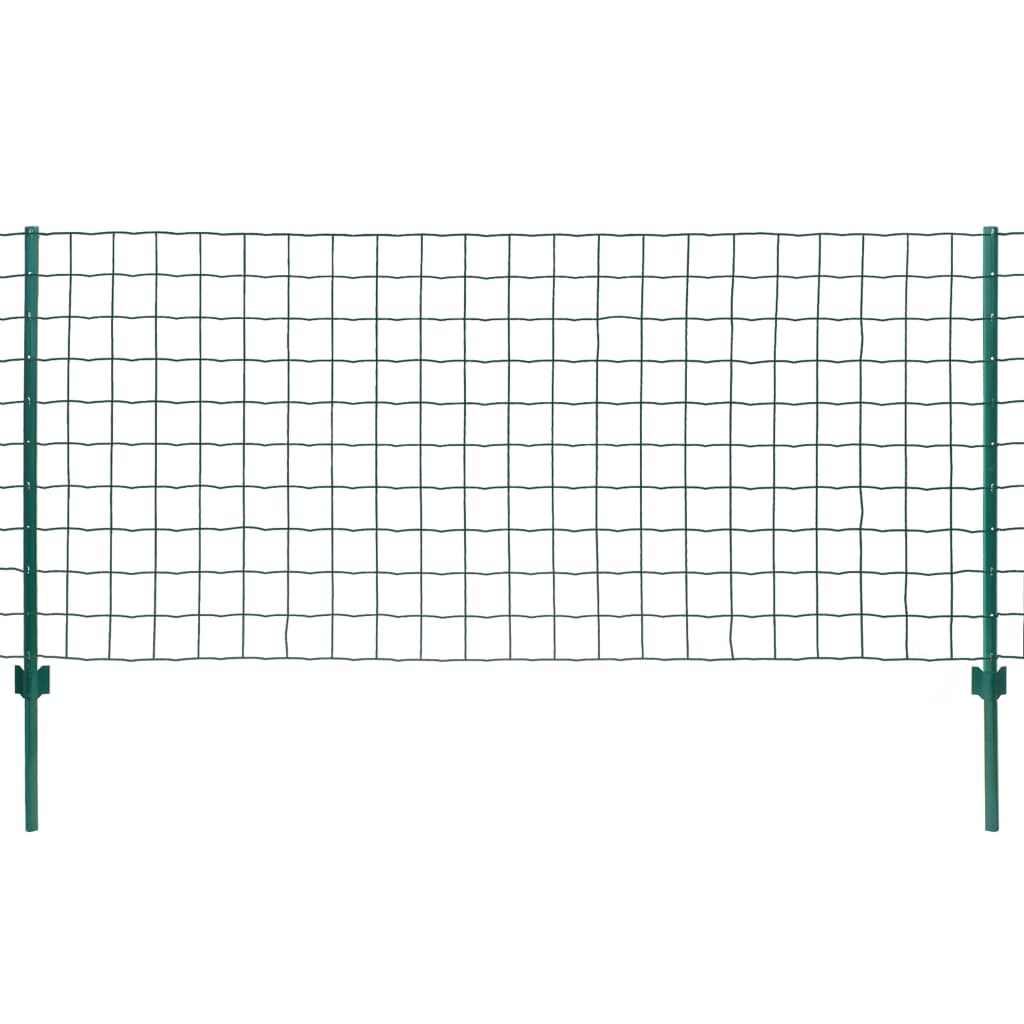 Vidaxl euro hek 20x1,2m staal groen