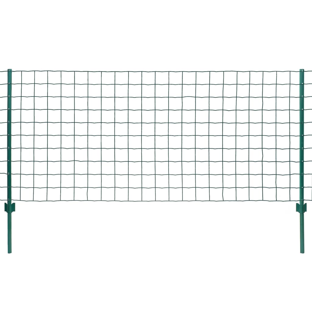 Vidaxl eurohek 20x0,8m staal groen