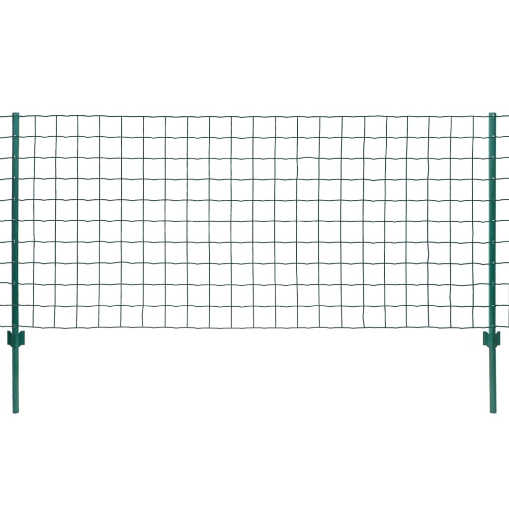 Vidaxl euro hek 20x1,2m staal groen