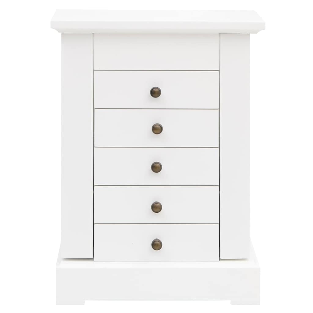Vidaxl sieradenkastje met spiegel 25x13,5x34 cm mdf