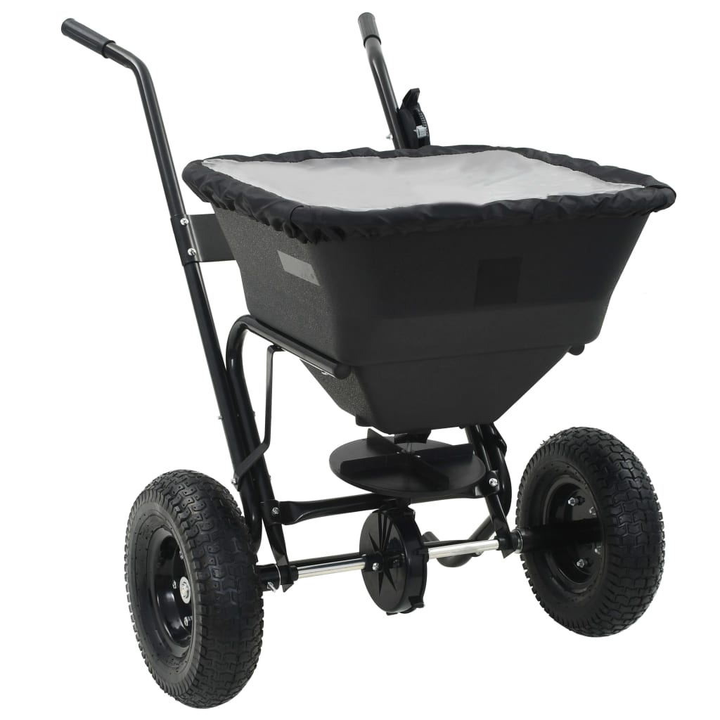 Vidaxl strooiwagen duwmodel 45 l 106x73x76 cm pvc en staal