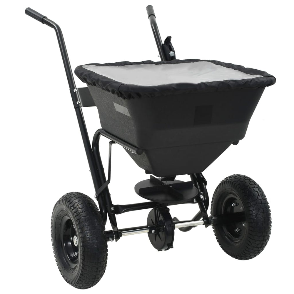 Vidaxl strooiwagen duwmodel 45 l 106x73x76 cm pvc en staal