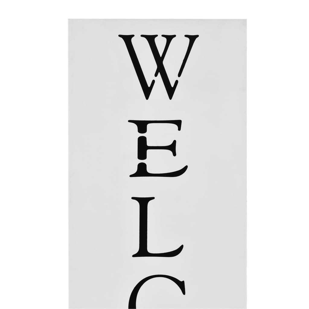 Vidaxl parapluhouder welkom staal wit