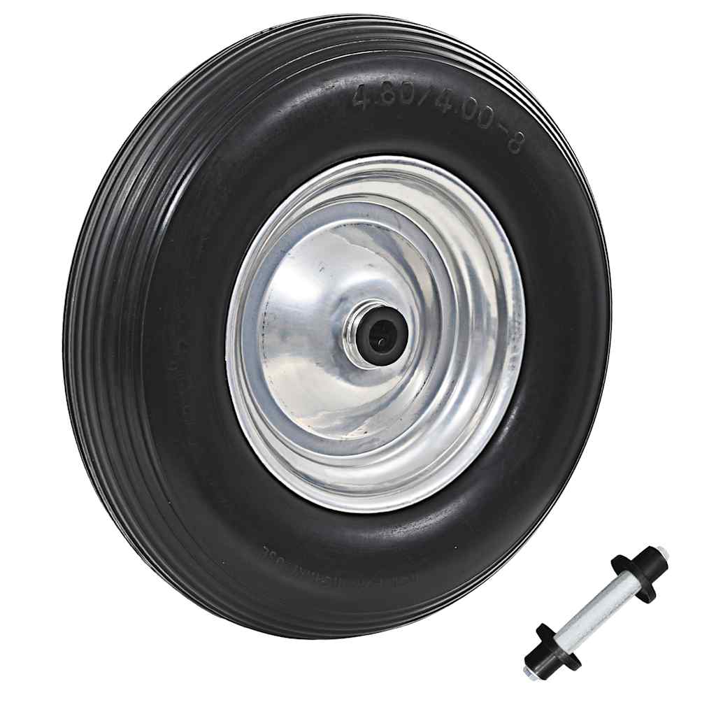 Vidaxl kruiwagenwiel met als 4,00-8 390 mm massief pu