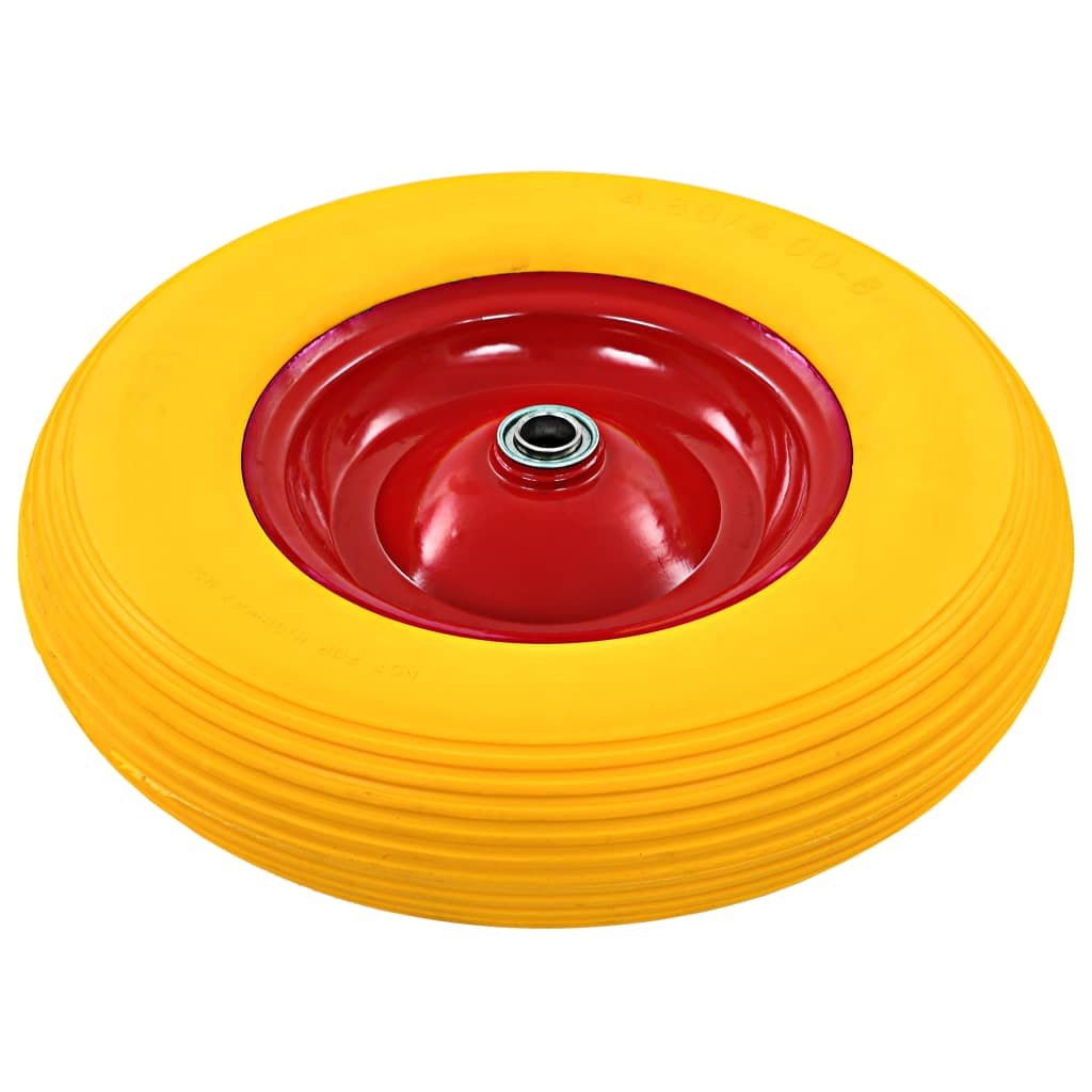 Vidaxl kruiwagenwiel met als 4,00-8 390 mm massief pu