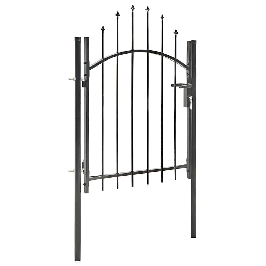 Vidaxl poort 1x1,5m staal zwart