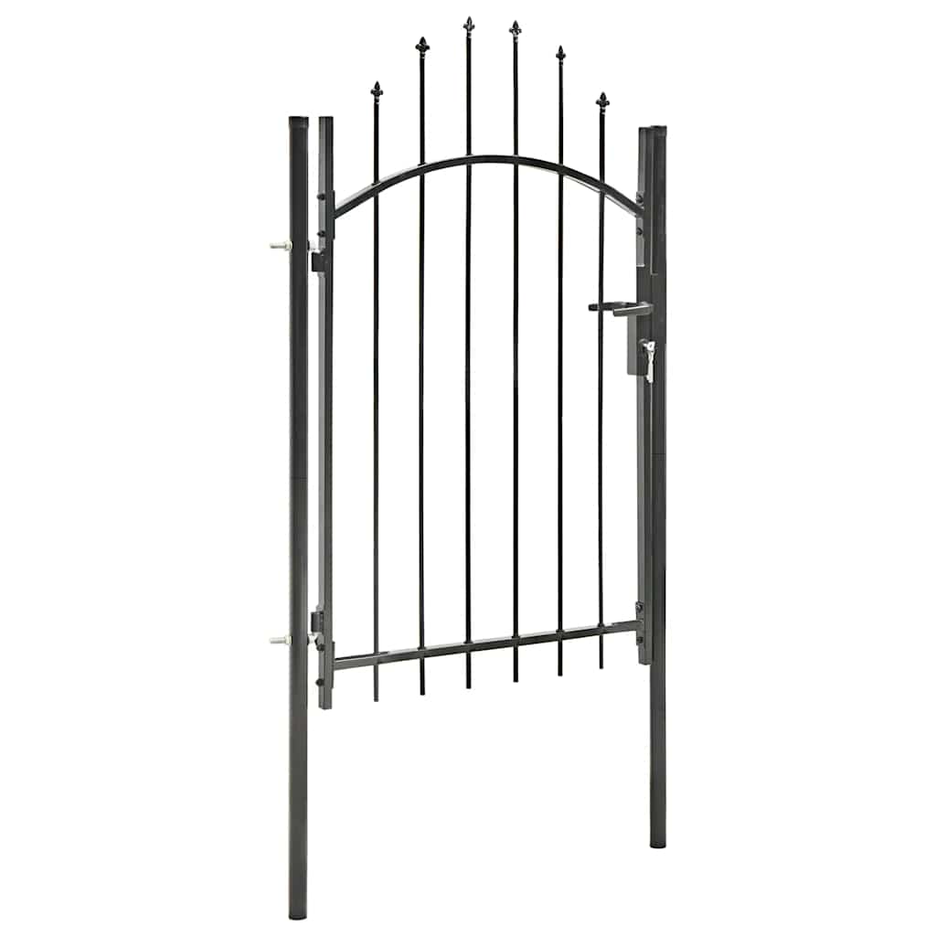 VidaXL Poort 1x2m staal zwart