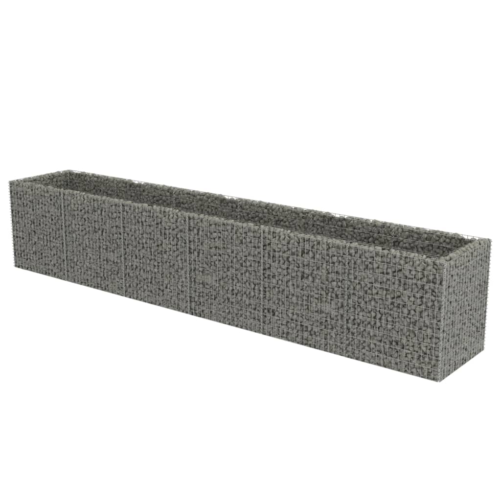 VidaXL Gabion plantenbak vergroot 540x90x100 cm gegalvaniseerd staal