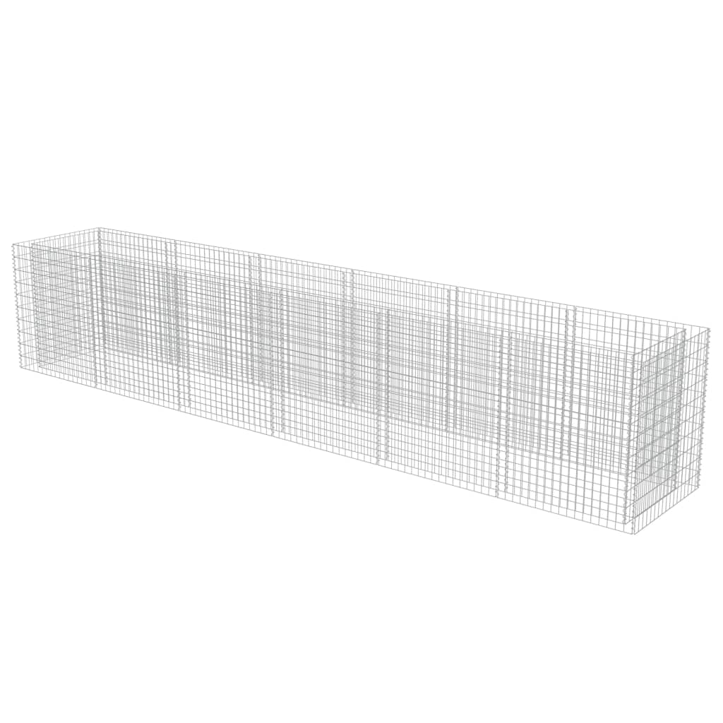 VidaXL Gabion plantenbak vergroot 540x90x100 cm gegalvaniseerd staal