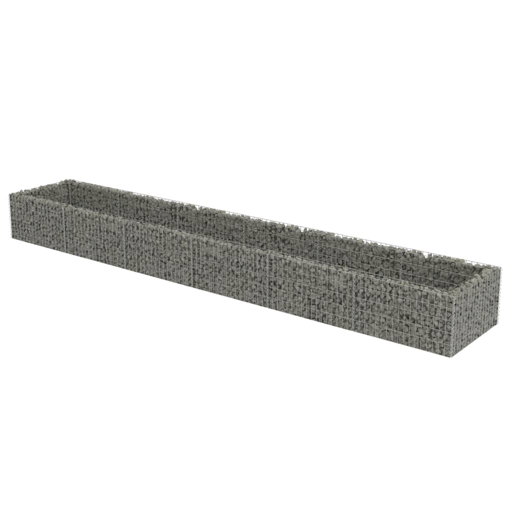 VidaXL Gabion plantenbak vergroot 540x90x50 cm gegalvaniseerd staal