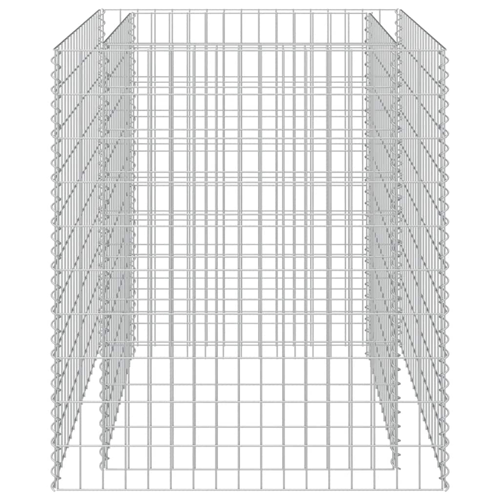 Vidaxl gabion plantenbak verhoogd 90x90x100 cm gegalvaniseerd staal