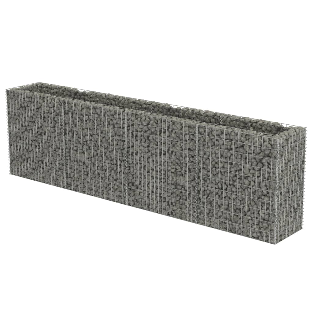 VidaXL Gabion plantenbak vergroot 360x50x100 cm gegalvaniseerd staal