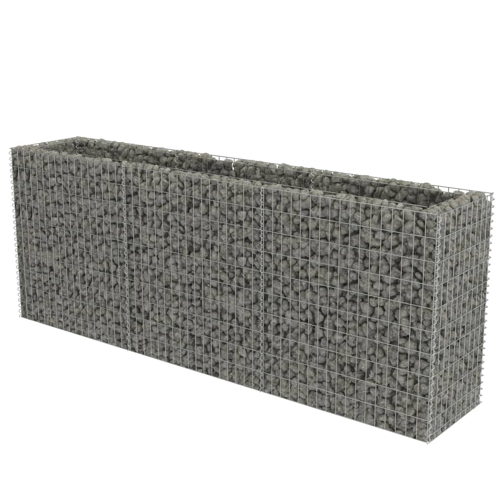 VidaXL Gabion plantenbak vergroot 270x50x100 cm gegalvaniseerd staal