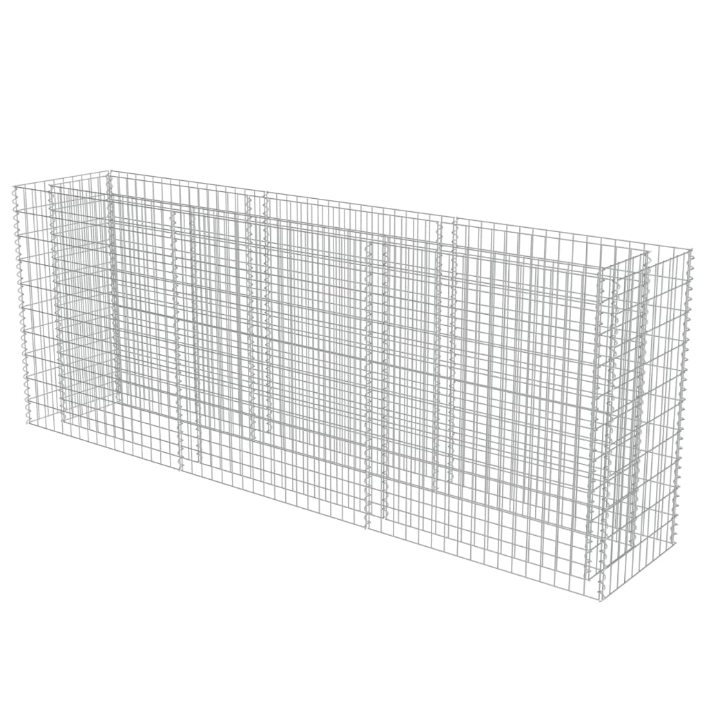 VidaXL Gabion plantenbak vergroot 270x50x100 cm gegalvaniseerd staal