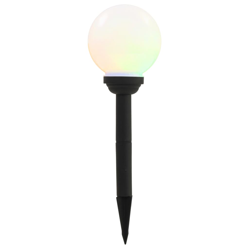Vidaxl led-zonnelampen rond 15 cm rgb 4 st