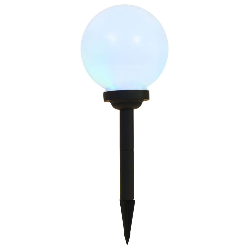 Vidaxl led-zonnelampen rond 20 cm rgb 3 st