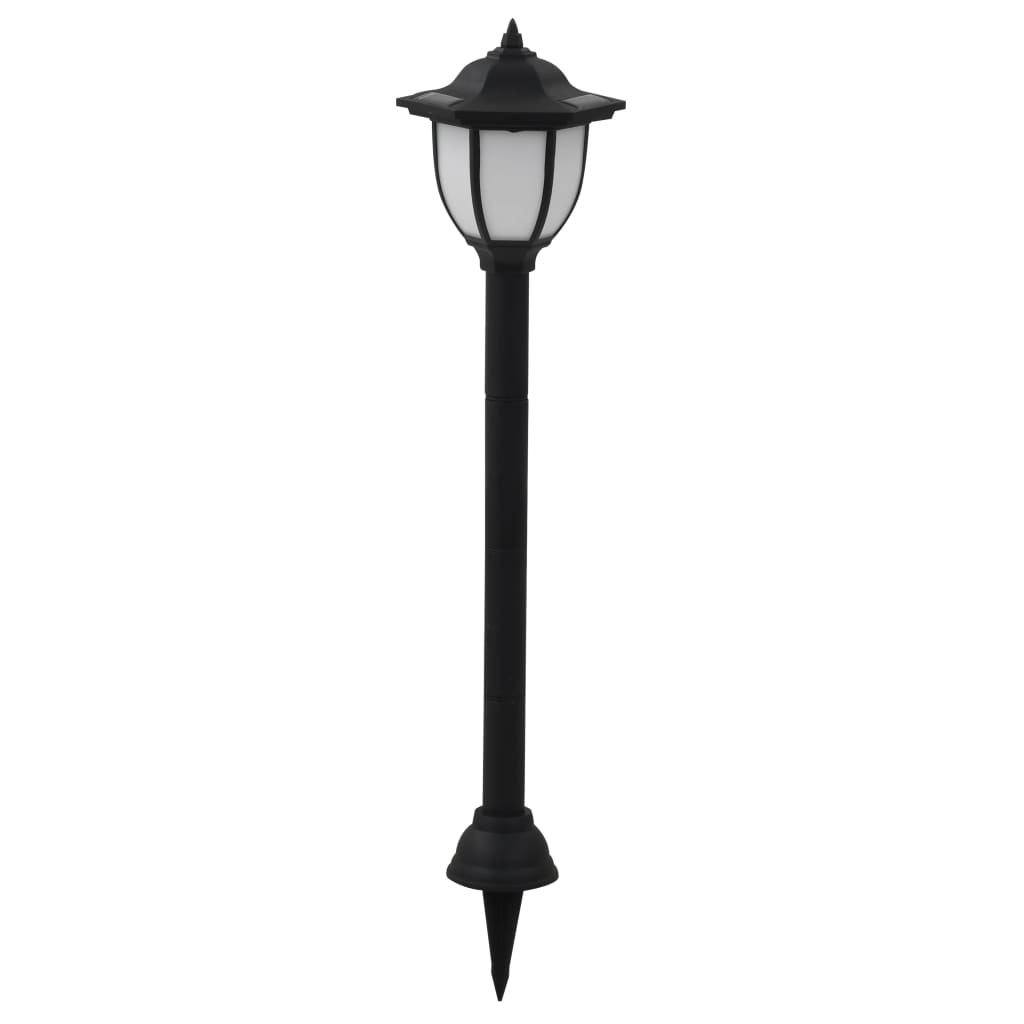 Vidaxl led-zonnelampen zwart 3 st