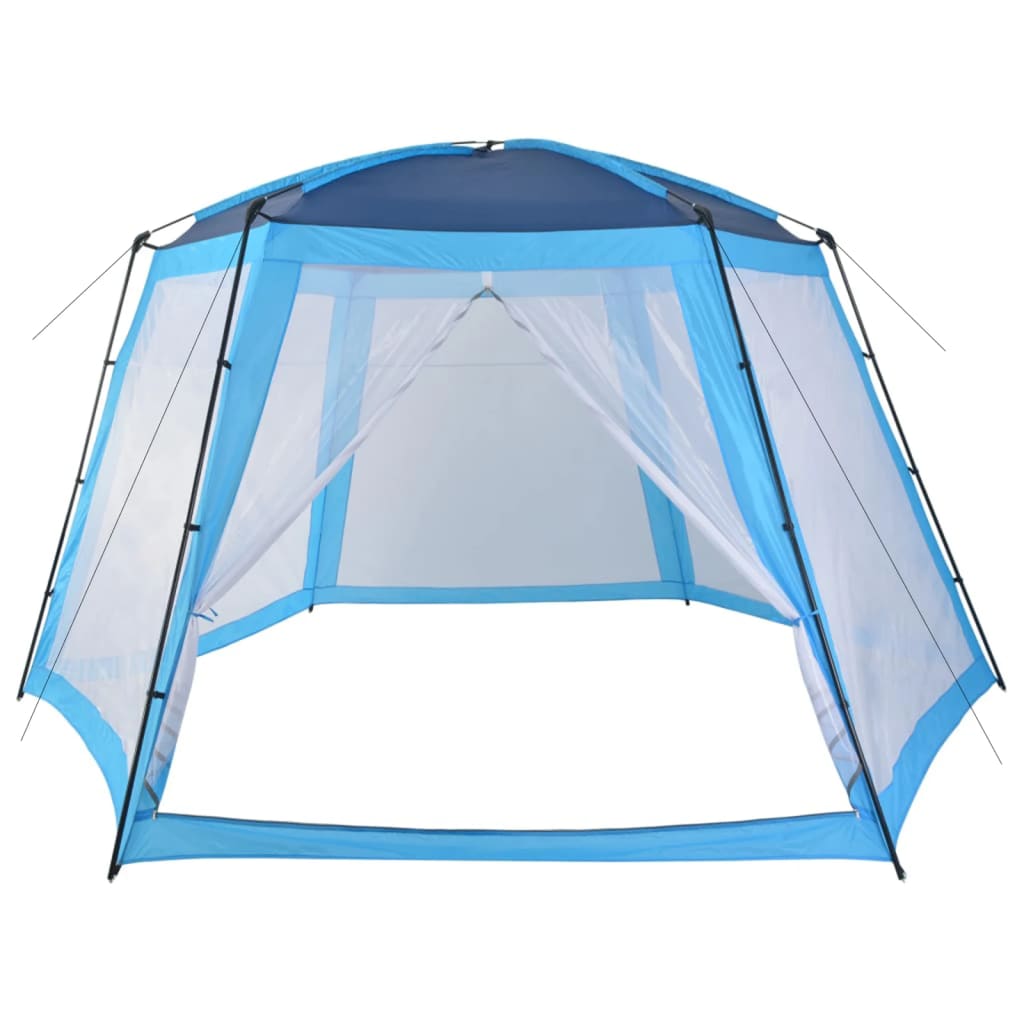 Vidaxl zwembadtent 500x433x250 cm stof blauw