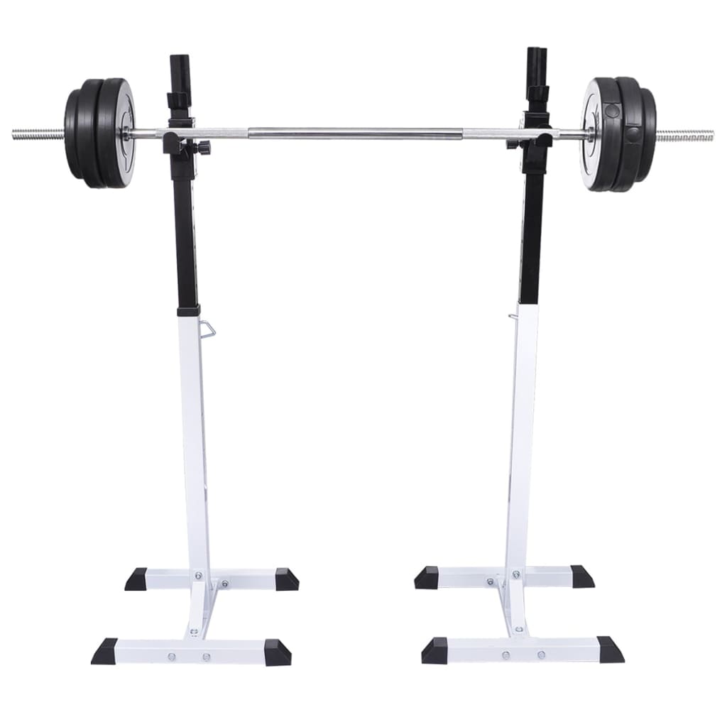 VidaXL Halster- squatrek met halterset 30,5 kg