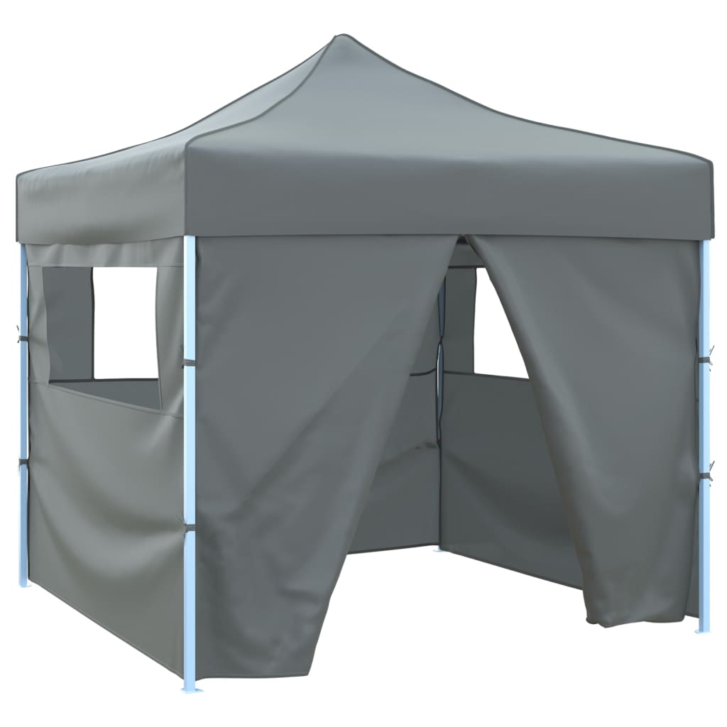 Vidaxl vouwtent pop-up met 4 zijwanden 3x3m antraciet