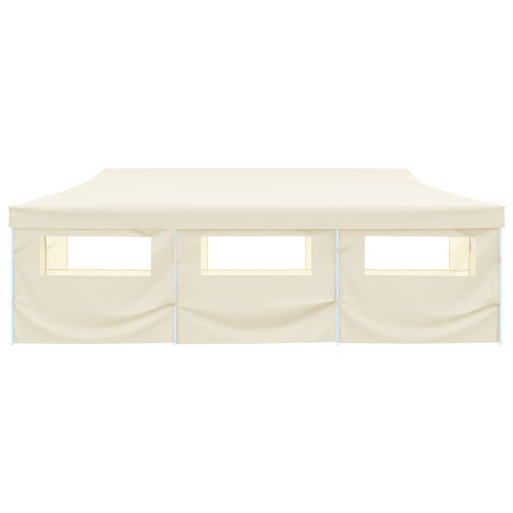 VidaXL Vouwtent pop-up met 8 zijwanden 3x9m crème