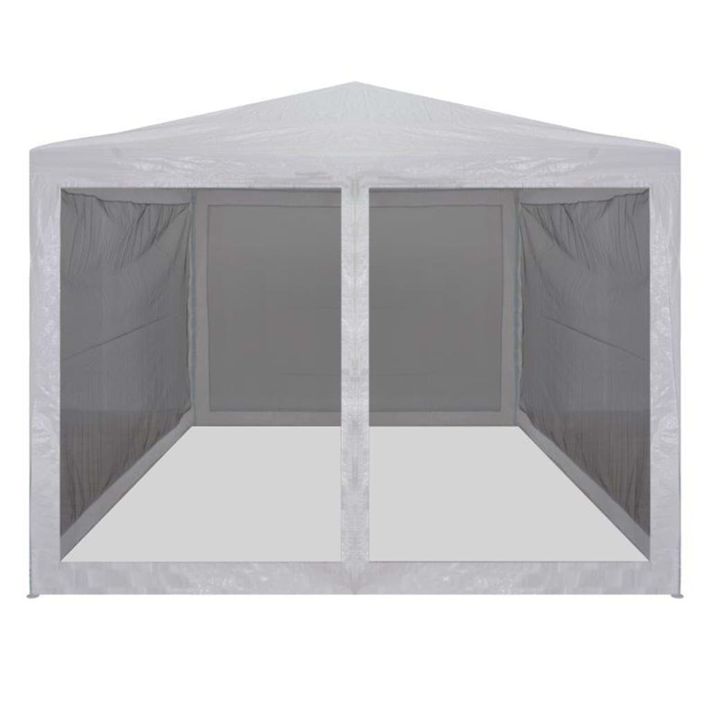 Vidaxl partytent met 4 gaaszijwanden 3x3m