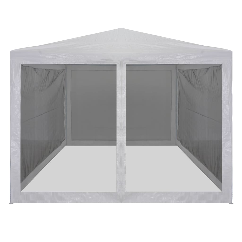 Vidaxl partytent met 4 gaaszijwanden 4x3m