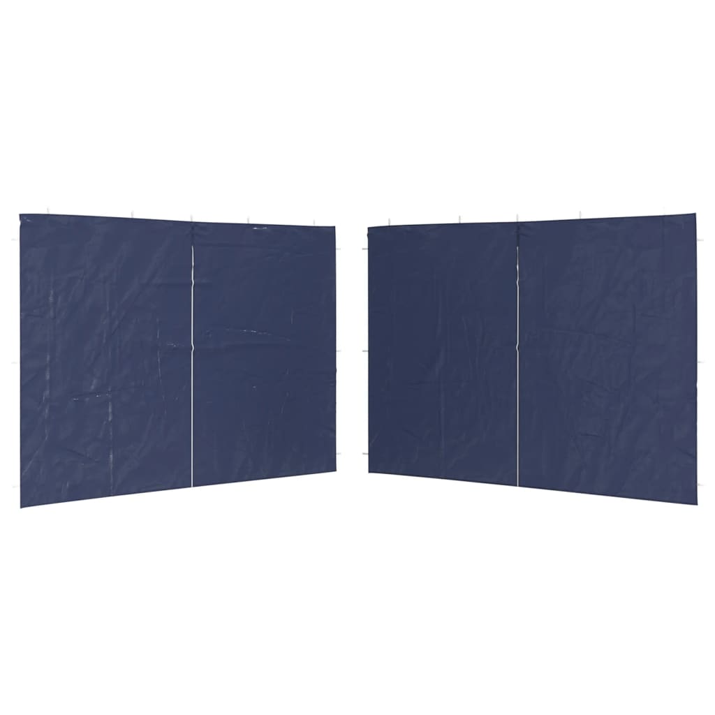 Vidaxl tentwanden met vaste pe blauw 2 st