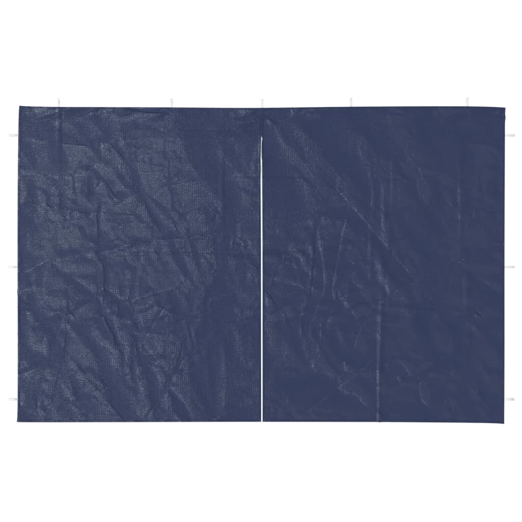 Vidaxl tentwanden met vaste pe blauw 2 st