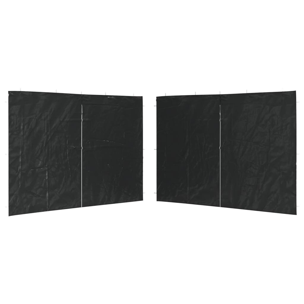 VidaXL Tentwanden met PE antraciet 2 st