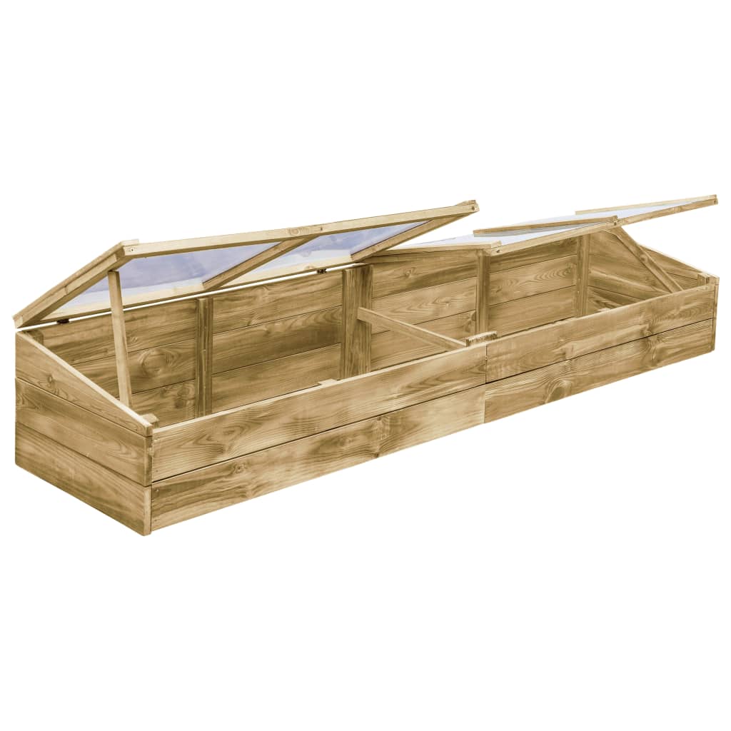 VidaXL Kas 200x50x35 cm geïmpregneerd groenenhout