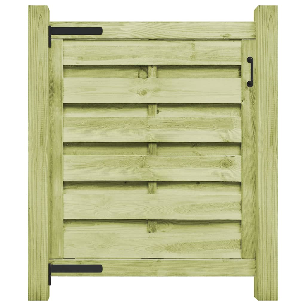 VidaXL Poort 100x100 cm groen geïmpregneerd groenenhout
