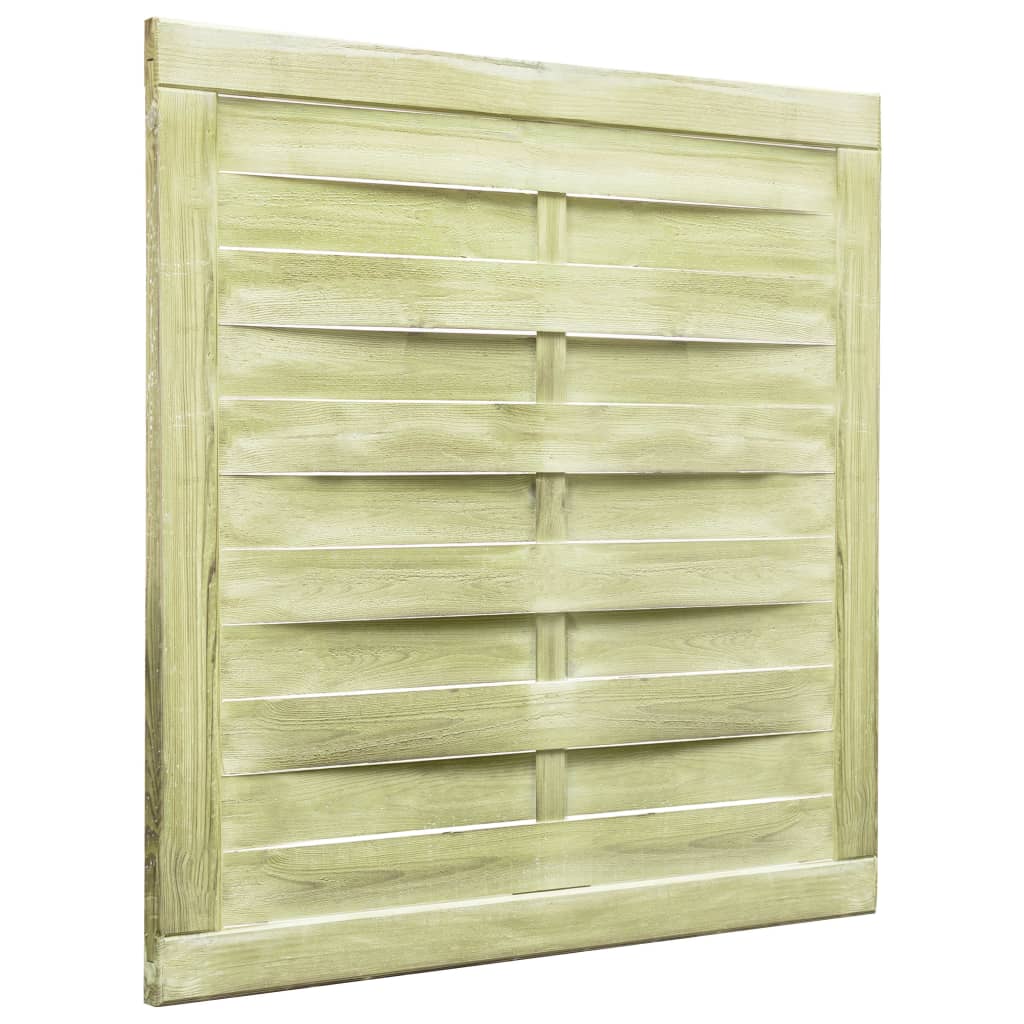 VidaXL Poort 100x100 cm groen geïmpregneerd groenenhout
