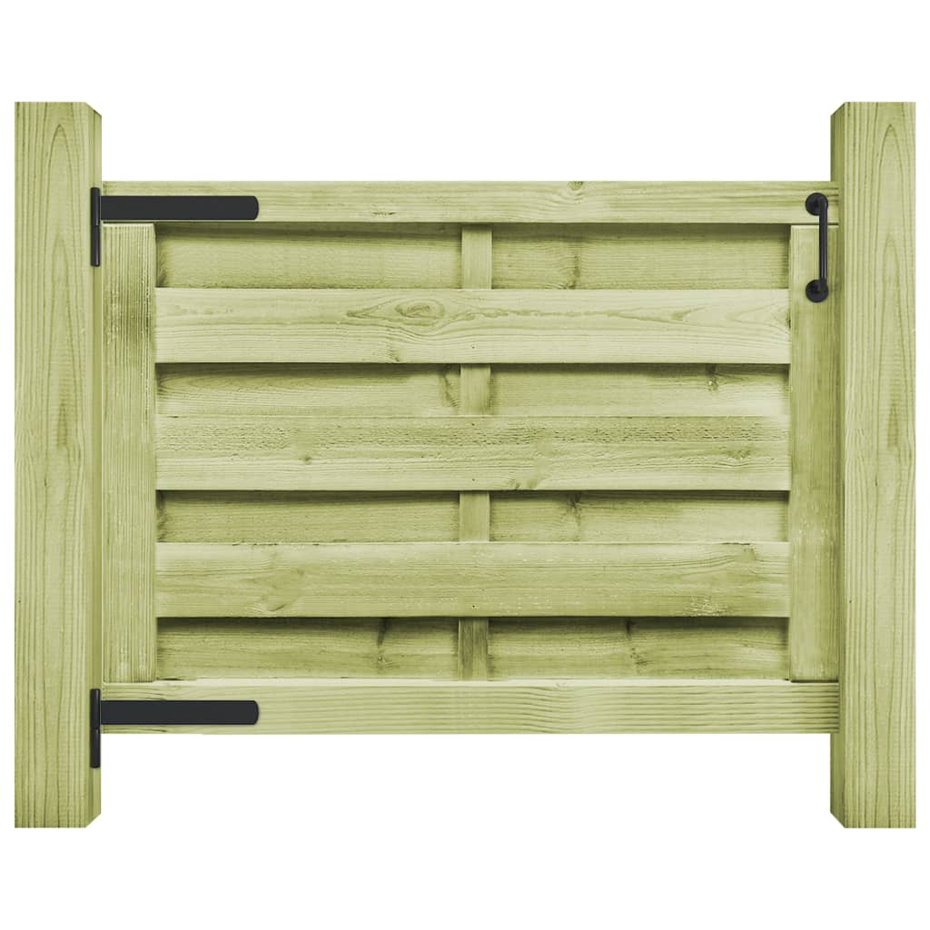 VidaXL Poort 100x75 cm geïmpregneerd groenenhout groen