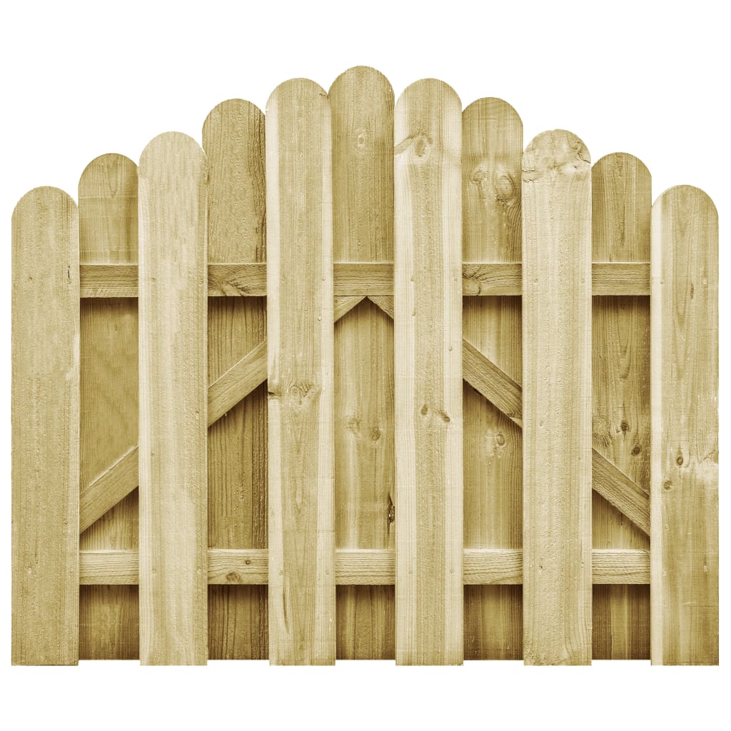 VidaXL Poort 100x75 cm groen geïmpregneerd groenenhout